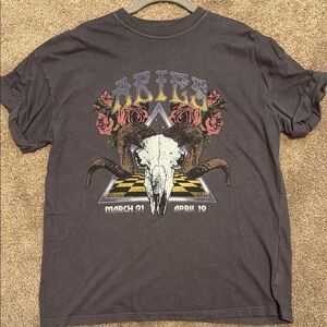 Girl Dangerous Woman’s Aries Graphic T-Shirt - Faded Black Size XS